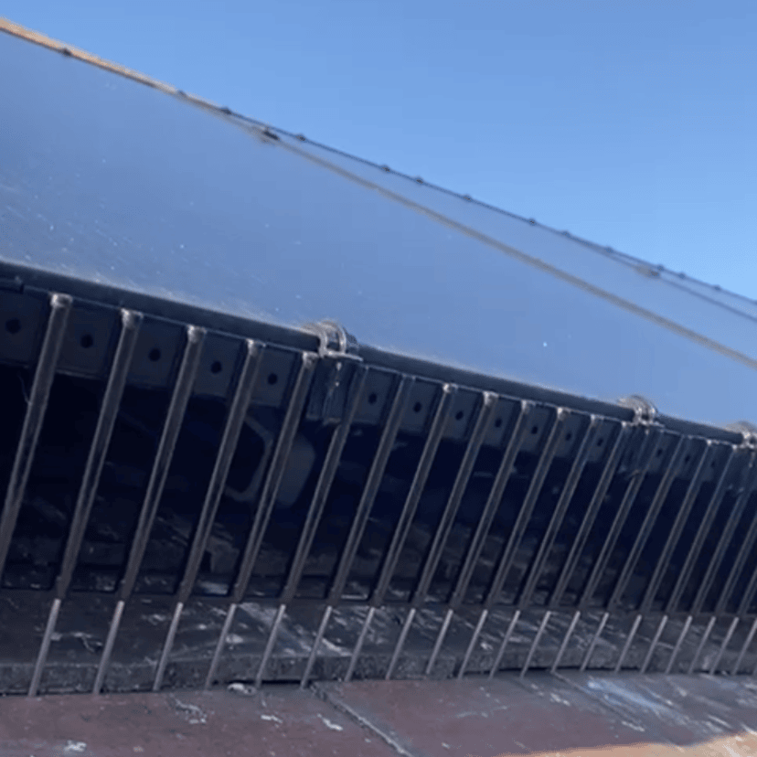 Bird proofed solar panels 