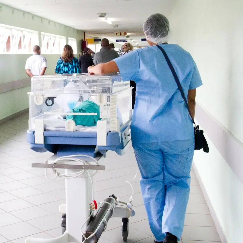 A corridor in a hospital